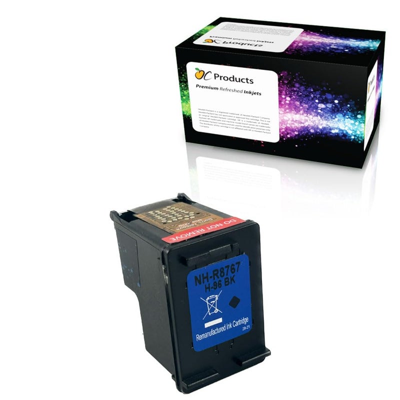 OCProducts Refilled Ink Cartridge Replacement for HP 96 for Officejet 7310 7210 7410 Deskjet 9800 6988 6980 6940 6840 5740 6540 5940 PhotoSmart 8050 8150 8450 8750 (1 Black)